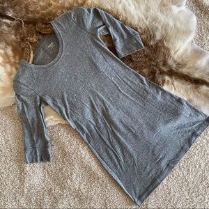 Heather Gray T-shirt Dress XS